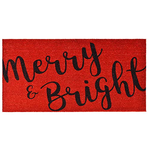 Calloway Mills AZ104973048 Cheerful Greeting Holiday Doormat, 30" x