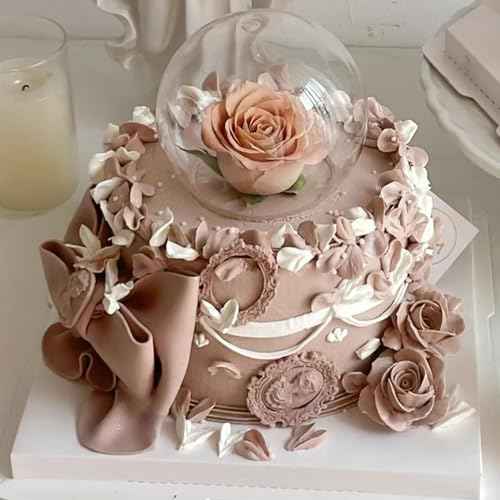 Baroque Frame Fondant Molds 5 Pack, Mini Photo Frame Relief Portrait Flowers Silicone Molds for Cake Decorating, Mousse, Chocolate, Cupcake Toppings, Candy, Sugar Craft, Clay, Epoxy Resin