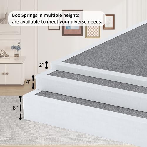 YORMDMO 4 Inch Queen Box Spring, Low Profile Size Spring Only, Sturdy
