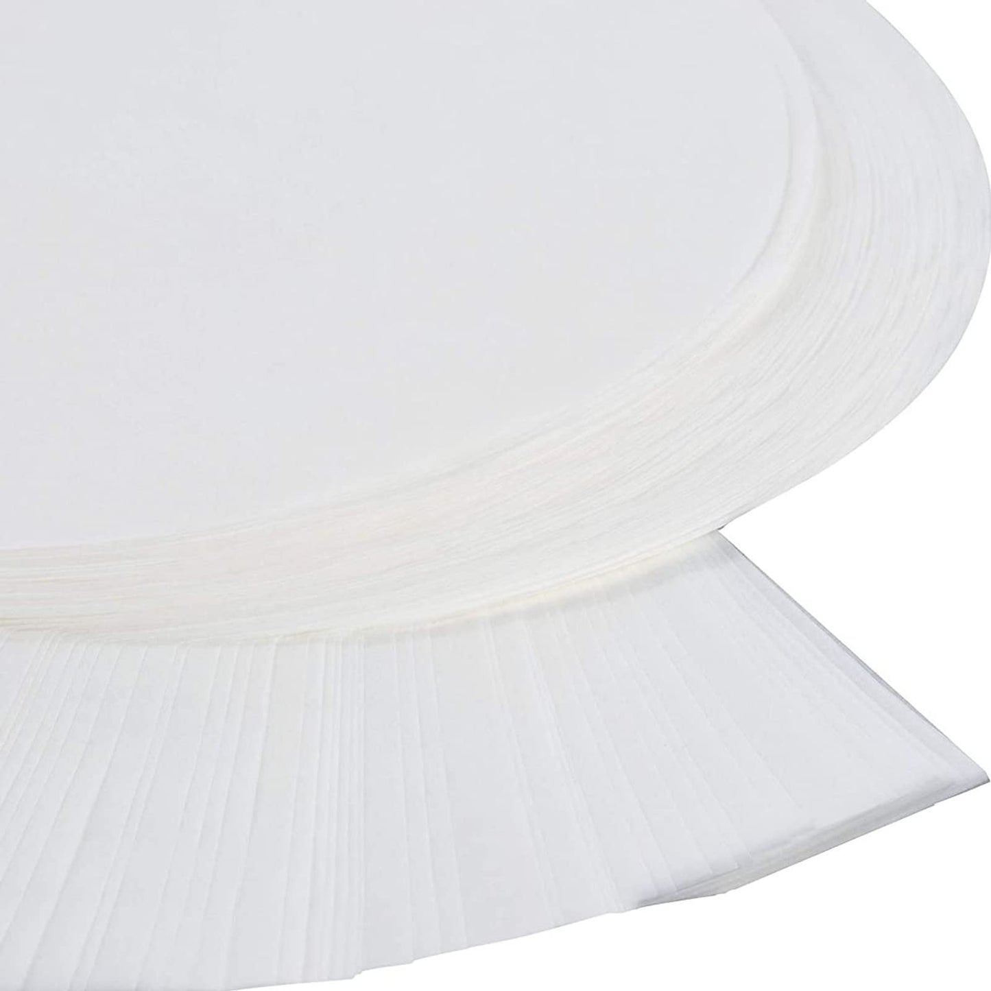 Juvale Parchment Paper Rounds - Pre-cut Parchment Paper for Layer Cakes - Lift Tabs for Easy Release & Nonstick Cake Pan Inserts - Heat Resistant Liner for Round Baking Pans - 8in, 100 ct, White