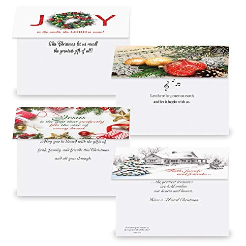 Current Expressions 32 Christmas Greeting Card Set with Faith & Scripture - 16 Designs, 32 Cards