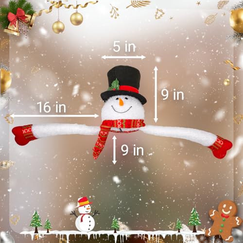 Snowman Christmas Tree Topper with Lights & Snowflake Projection