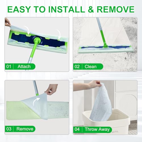 40 Count XL Wet Mop Cloths for Swiffer Sweeper XL - Pet Hair & Floor Cleaning