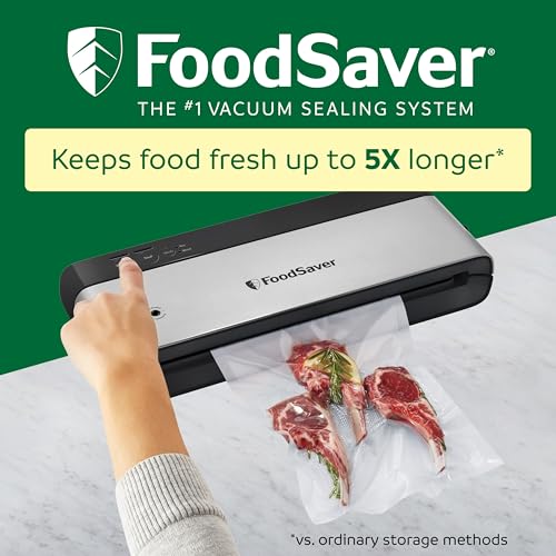 Vacuum Sealer Machine - FoodSaver PowerVac Compact Stainless Steel Black