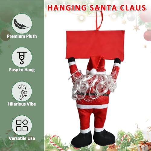Hanging Santa Claus Car Christmas Decoration - Festive Rear Trunk Decor