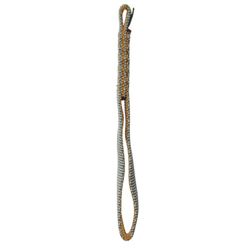 Fusion Climb ProGlide Quickdraw Runner - 5000 lbs Rated Stitched Loop Nylon Webbing 20cm x 1.7cm - Tan/Orange, 20cm