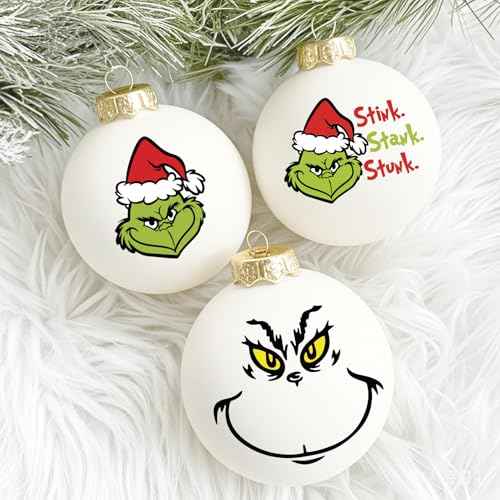 30 Pcs Christmas Face Decal Stickers for Crafts Small 3 Inch Rub on Transfers UV Vinyl Faces Eyes Pitcher Decals for Ornaments Glass Drinking Cups Wood Decorations Balls Party Supplies (hoho30)