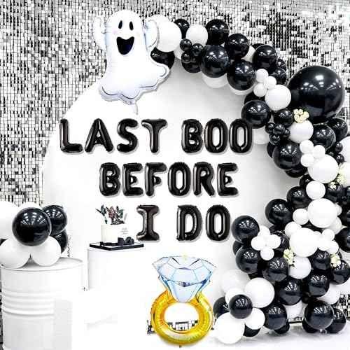 Last Boo Before I Do Decorations Boos Before I Dos Balloons Halloween Bride Shower Bachelorette Engagement Bach Decor