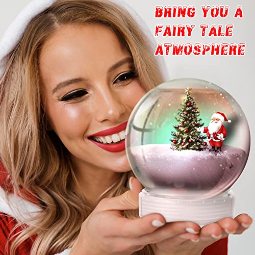 Mimorou 24 Pcs DIY Snow Globes Bulk with Detachable Bases - Christmas Decorations