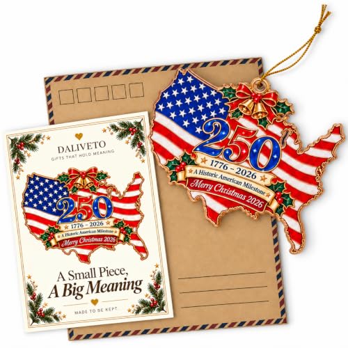 DALIVETO 250th Anniversary Patriotic Christmas Ornament 2026 - Style 2