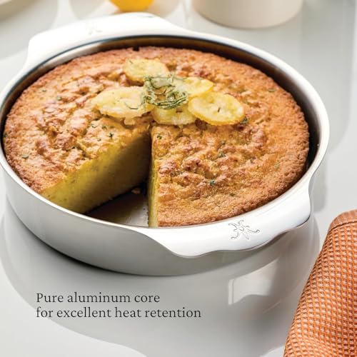 Hestan OvenBond Medium Tri-Ply Stainless Steel 9-Inch Round Baker - Professional Bakeware