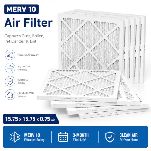 10-Pack HEPA Air Scrubber Pre-Filter Replacements - Dust Capture & Filter Extension