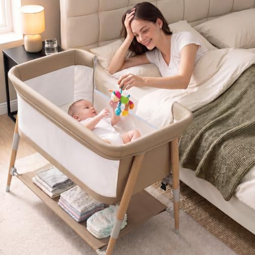 Baby Bassinet, 3 in 1 Bedside Bassinet Sleeper for Newborn, Portable