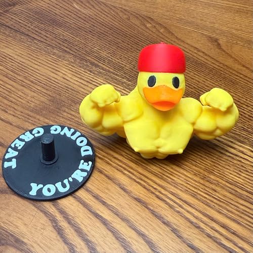 SpeakerMan Flex-mas Display Muscle Duck Christmas Ornament for Jeep Dashboard