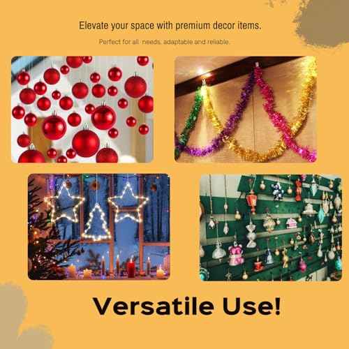 100Pack Self Adhesive Ceiling Hooks for Hanging, Small Clear Hooks Sticky Damage-Free No-Drill, Removable Wall Hanger for Festival Wedding Birthday Party Christmas Halloween Decorations