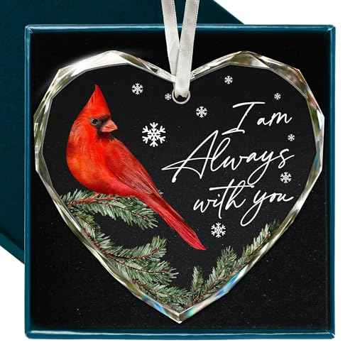 Cardinal Christmas Ornaments - Memorial Christmas Ornament for The Tree, Remembrance Gift, Sympathy Gift, Remembrance Gifts for Loss, Sympathy Gifts for Loss of Loved One, Unique Ornament Presents