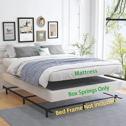 Heavy Duty Metal King Box Spring 5 Inch Low Profile Mattress Foundation