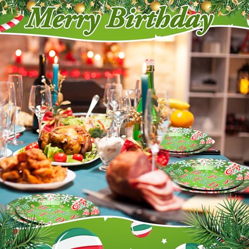 Havawish 96 Pcs Christmas Merry Birthday Decorations Set Candy Variation