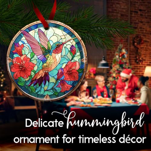 Hummingbird Christmas Ornament 2026 - Vibrant Holiday Tree Decor Gift