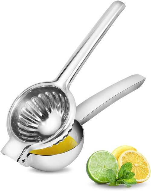 Brigii Lemon Squeezer Juicer - Heavy-Duty 304 Stainless Steel | High Juice Yield & Ergonomic Handle