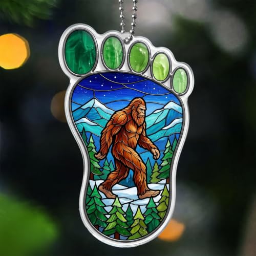 Bigfoot Ornament 3.94 Inch Camping Lover Gift - Outdoor Adventure Decor