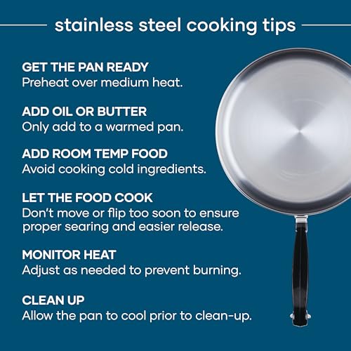 Farberware Classic Series Stainless Steel Skillet Set - 8.25 & 10 Inch Frying Pans