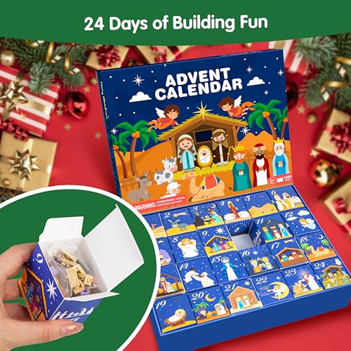 EPUMP Nativity Advent Calendar 2026 Kids Building Blocks Countdown Gift