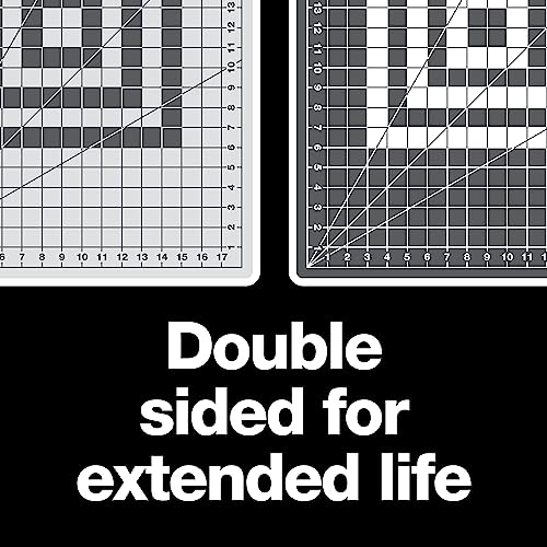 Gray 24x36 Inch Self-Healing Cutting Mat for Sewing & Crafts - Double-Sided Grid
