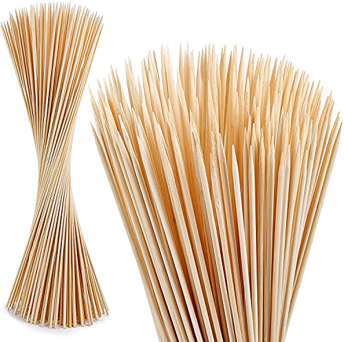 300 PCS Long Bamboo Roasting Sticks for Fire Pits & S'mores - 30 Inch Skewers