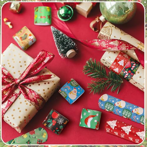 24 Pack Christmas Wrapping Paper Holder Clips - Festive Organizer for Gift Wrap
