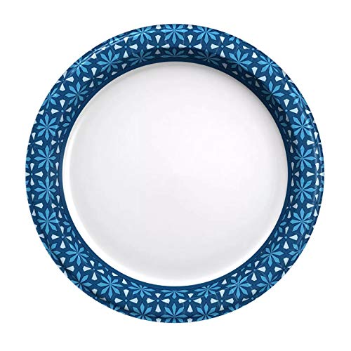 Member Mark 10-Inch Disposable Dinner Paper Plates - 204 Count, Microwave & Grease Resistant