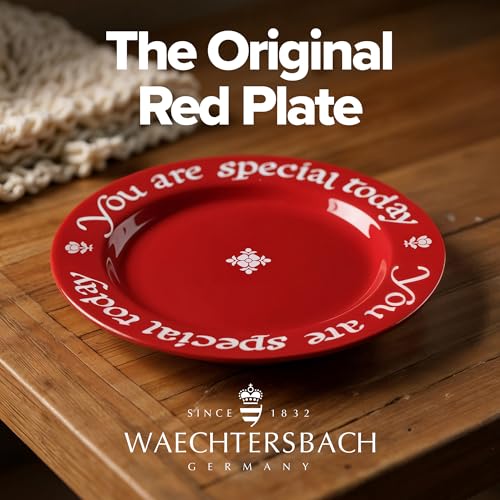 You Are Special Today Plate - Red Celebration Dish with Gift Box - Ceramic Heirloom Gift for Birthdays & Milestones