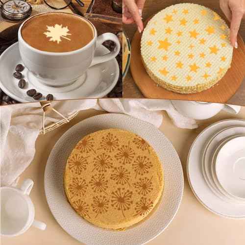 36 PCS Cookie Stencils for Royal Icing, 5.9¡± x 5.5¡° Reusable Airbrush Cookie Stencils for Baking-Cookie Decorating Supplies, Christmas Snowflake Stencil for Craft Painting Gifts Enthusiasts