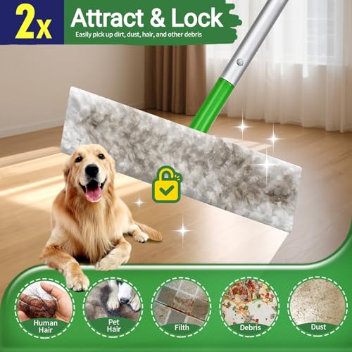 Heavy Duty Dry Sweeping Cloths for Swiffer XL Mop - 80 Count - Pet & Floor Cleaning Refills