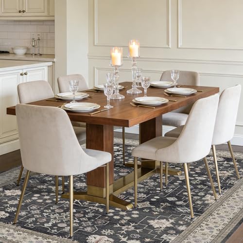 8x10 Charcoal Blush Ivory Washable Area Rug - Vintage Floral Design, Non-Slip, Pet & Kid Friendly