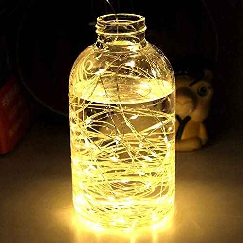 Fantasee Copper Wire String Lights USB Powered LED Fairy Lights 8 Modes with Timer Remote Control for Home Bedroom Birthday Party Wedding Christmas Festival Decor (Warm White, 16.4ft 50leds)