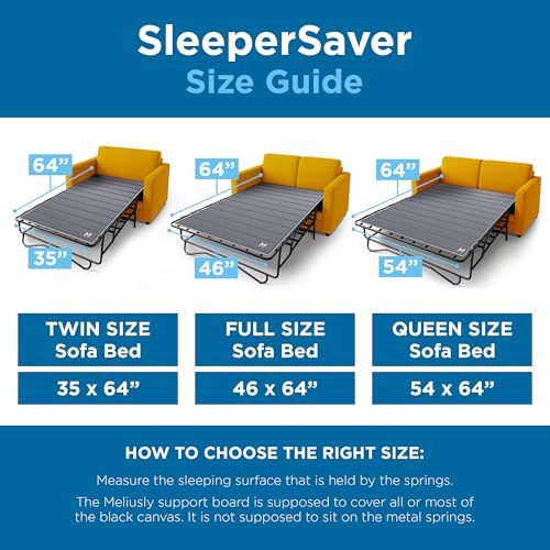 Twin Size Sleeper Sofa Bed Support Board - Permanent Fit for 35x64 Inch Sofa
