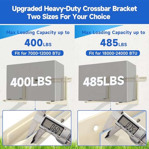 9000-36000 BTU Wall Mount Bracket for Split Air Conditioners - Heavy Duty Support, Galvanized Steel, Up to 550 lbs