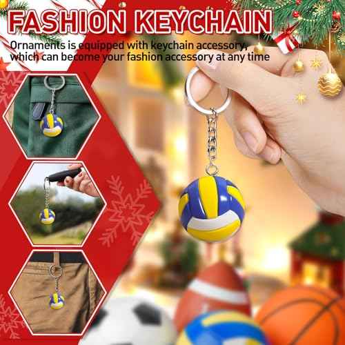 Volleyball Ornament Volleyball Gifts for Teen Girls Players Birthday Keepsake for Christmas Tree Decorations