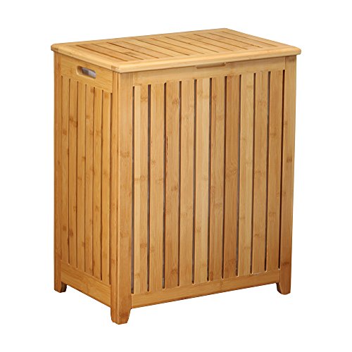 Laundry Hamper - Oceanstar Spa-Style Bamboo Laundry Storage with Canvas Liner - Variation of THIS listing