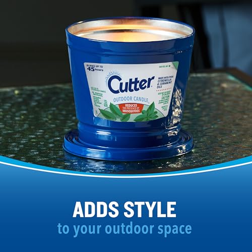 Blue Bucket Outdoor Citronella Candle 17 Oz Mosquito Repellent Pack of 6