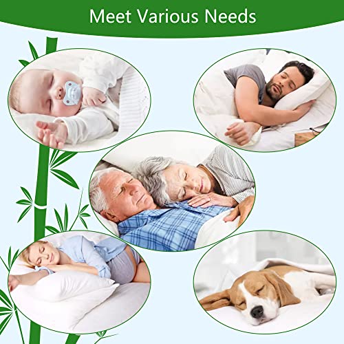 Split Top King Mattress Protector with Cooling Bamboo Viscose Waterproof Cover - 34" from Head - Fits 6-18" Deep Mattresses - Variation: 34" from Head