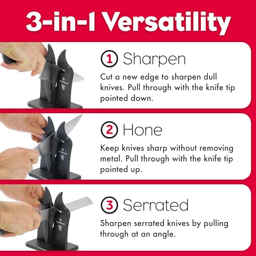 Brod & Taylor VG2 Classic Manual Knife Sharpener - 3-Action Tungsten Carbide, Nylon (Variation: VG2 / Nylon)