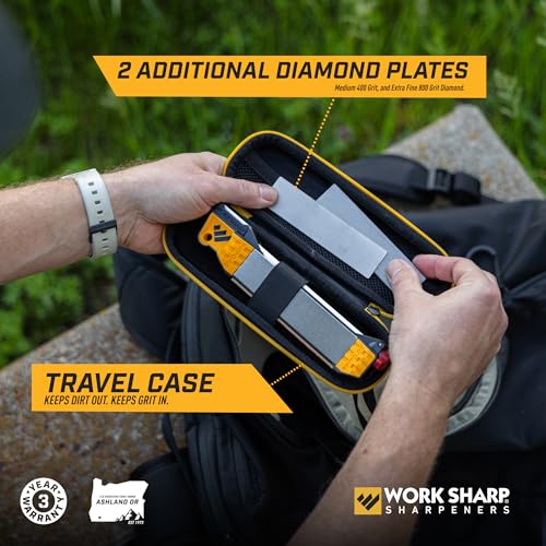 Work Sharp Guided Field Knife Sharpener Case Set - Travel Sharpener Tool