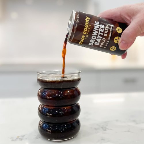 Door County Coffee Cold Brew Variety Pack - 8oz Cans | Bold & Flavorful, 145mg Caffeine, 6 Pack