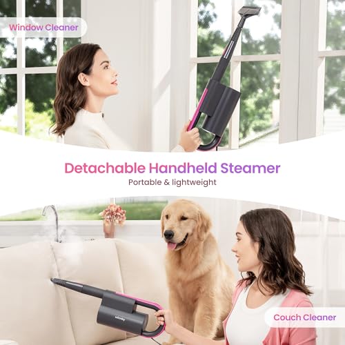 Handheld Steam Mop Cleaner for Floors & Surfaces - Detachable, Fast Heat-Up
