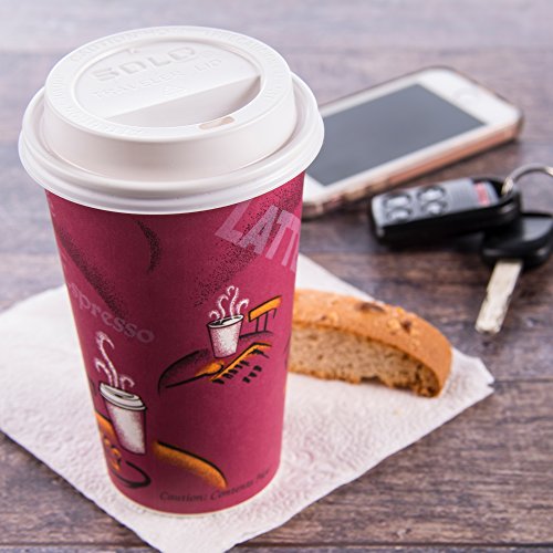 Solo TLP316-0007 White Plastic Hot Cup Lid 1000 Pack - Fits 10-24 oz Cups