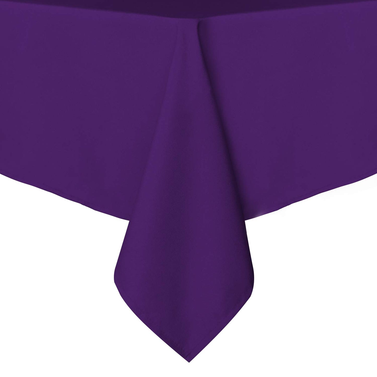 sancua Rectangle Tablecloth - 60 x 60 Inch - Stain and Wrinkle Resistant Washable Polyester Table Cloth, Decorative Fabric Table Cover for Dining Tables, Buffet Parties and Camping, Purple
