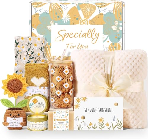 Wasocol Ivory Self Care Gift Basket for Women - Spa & Relaxation Set