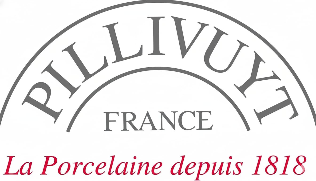 Pillivuyt France Toulouse, Deep White Porcelain Serving Plate, 8.5 Inches (231723BL)
